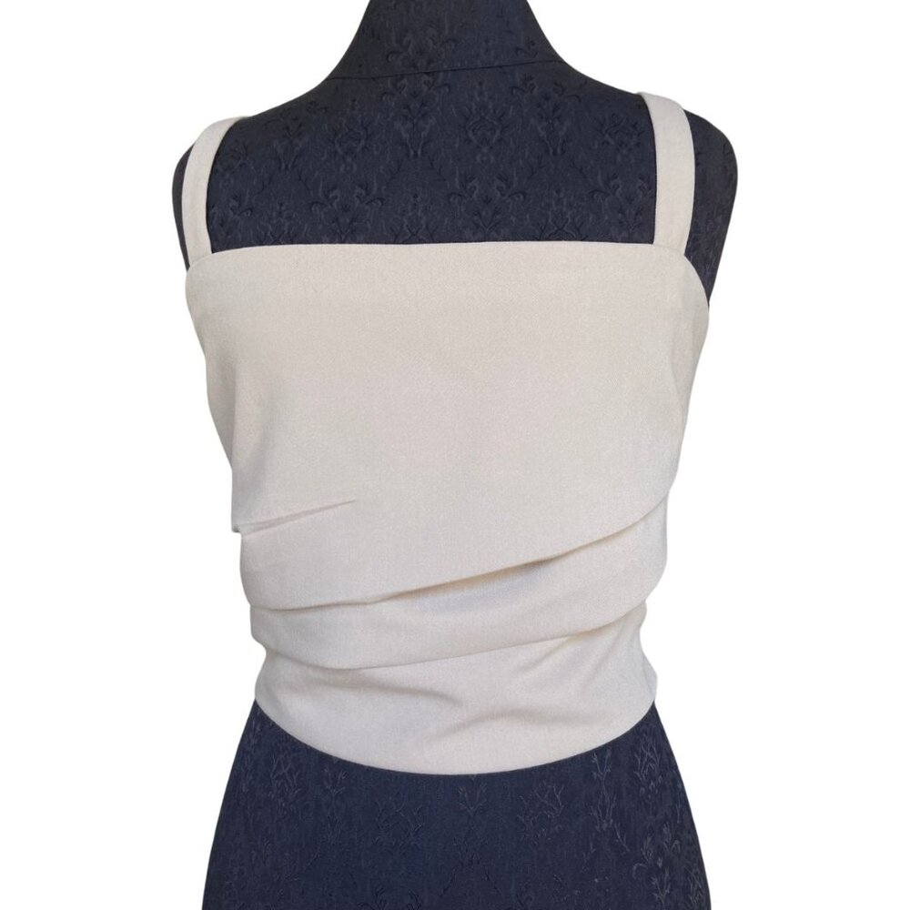 Abercrombie and Fitch Tailored Squareneck Crop Top Women's Large